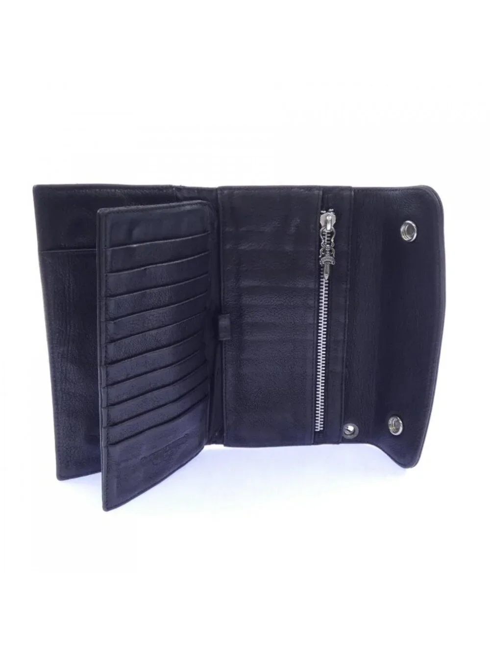 Chrome Hearts Wave Cross Btn Button 304 Wallet
